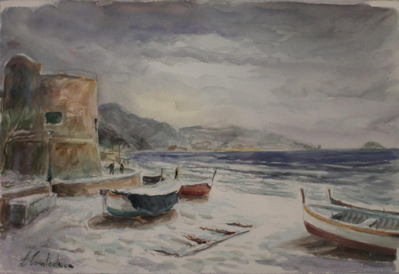 Neve sul mare